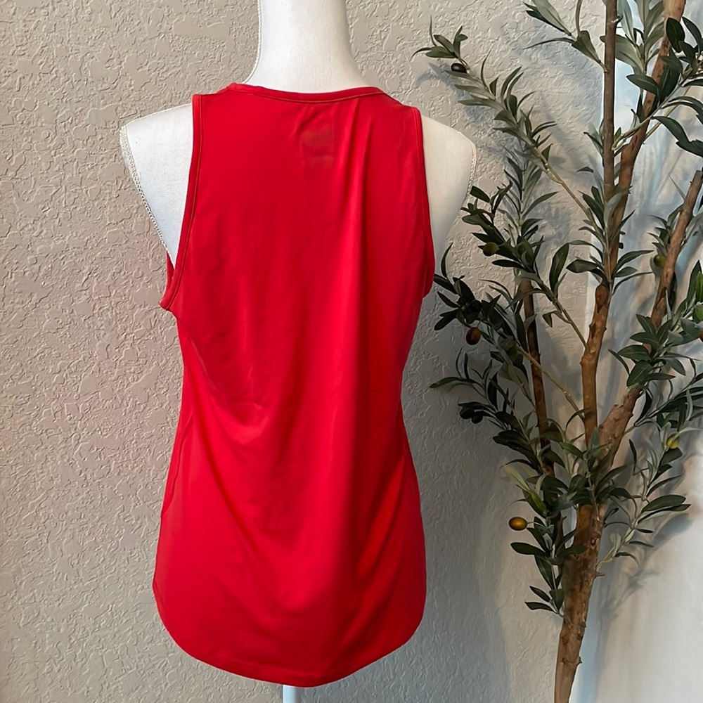 Nike Women’s Classic Red Dri Fit Classic Athletic Sleeveless Tank Size Small - Picture 4 of 6